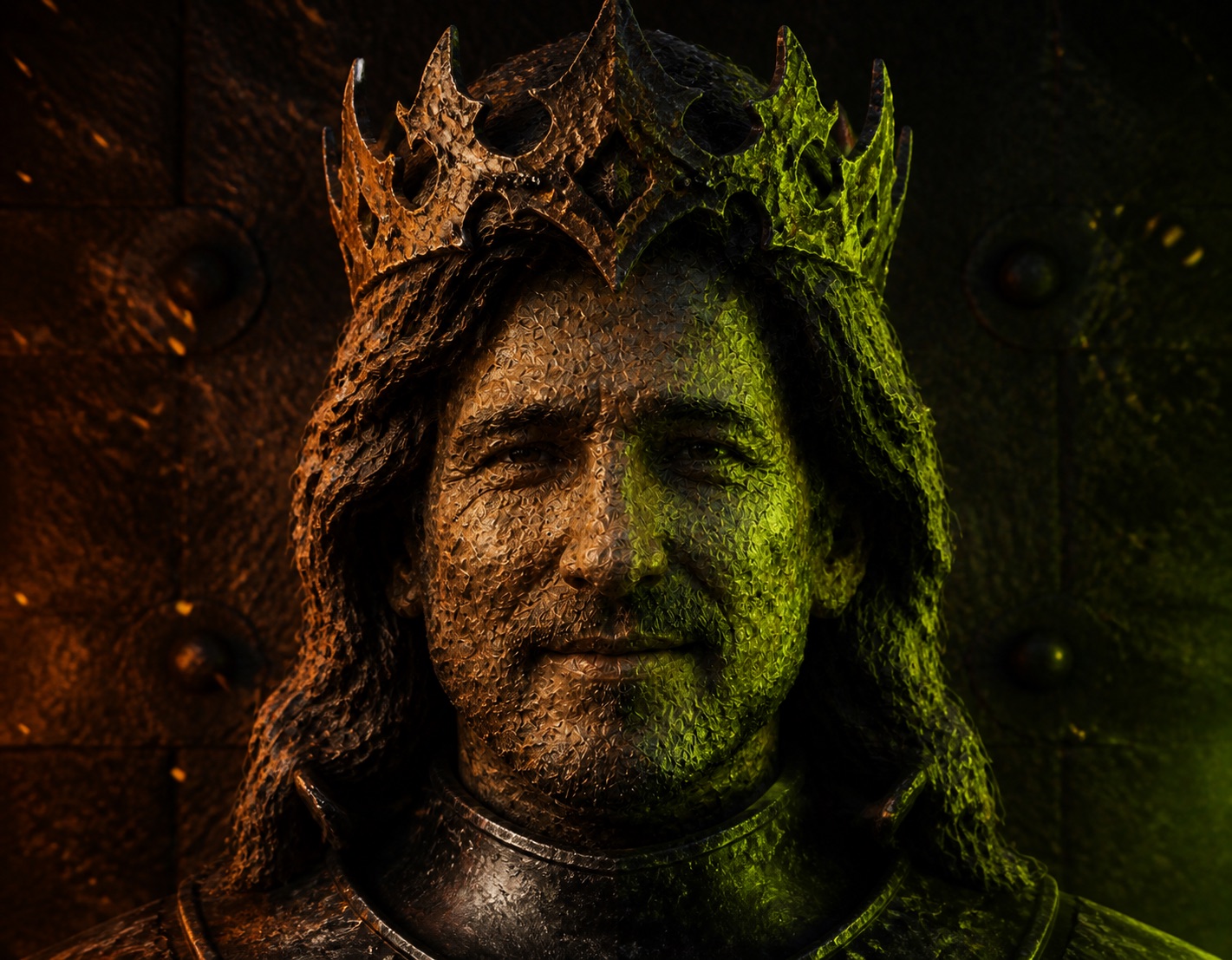 Crowned portrait of Copper Vlad